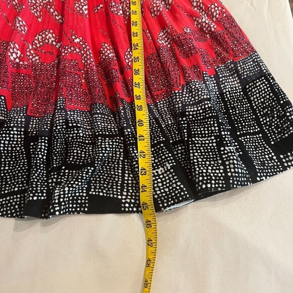 Nic+Zoe Terrace Twirl Floral Sleeveless A-Line Dress Pink, White & Black Size M - Picture 8 of 14